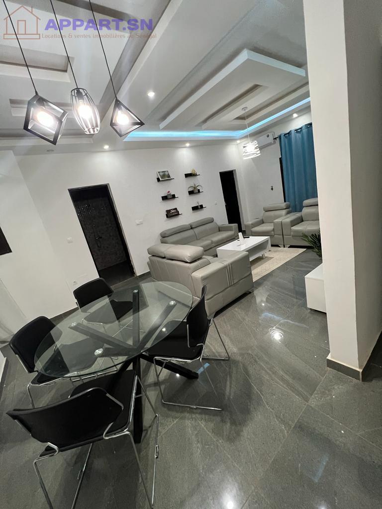 Appartement meublé 2chambres salon Almadies 