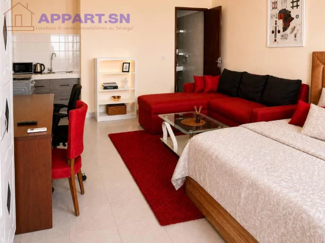 Mini studio meublé avec balcon à Ngor – Derrière le Stade Ngor • Dakar Senegal