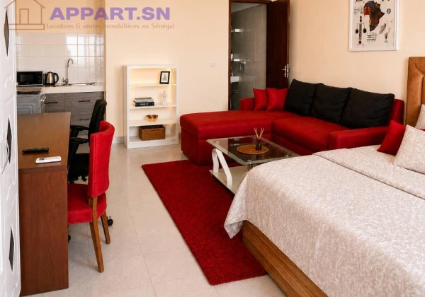 Mini studio meublé avec balcon à Ngor – Derrière le Stade Ngor • Dakar Senegal
